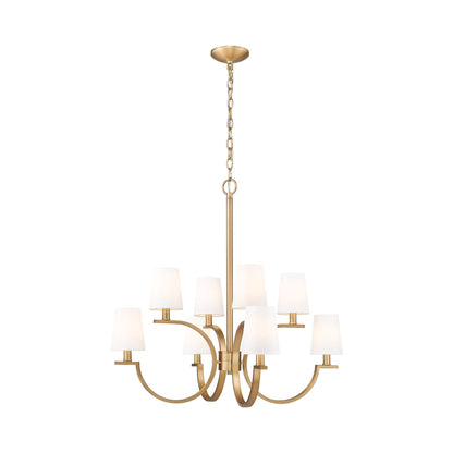 Cordelia Chandelier in Modern Gold (8-Light).