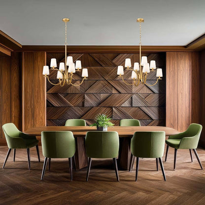 Cordelia Chandelier in dining room.