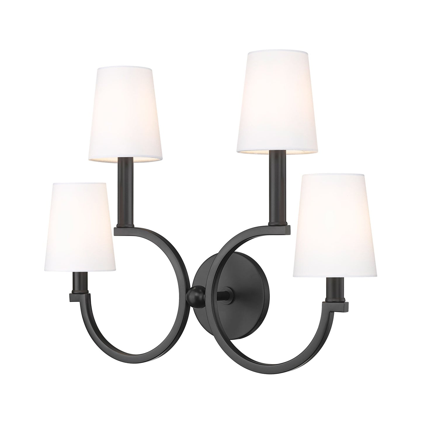 Cordelia Wall Light in Matte Black.