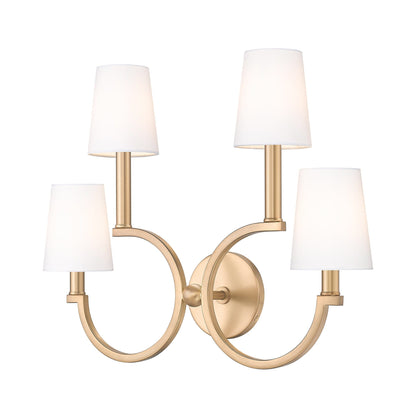 Cordelia Wall Light in Modern Gold.