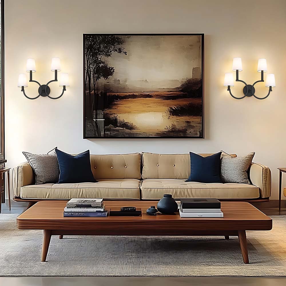 Cordelia Wall Light in living room.
