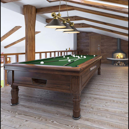 Cordon 2306-15 Billiard Pendant Light in game room.