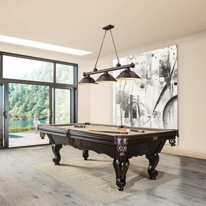 Cordon Billiard Pendant Light in game room.