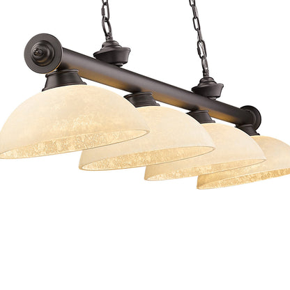 Cordon Dome Billiard Pendant Light in Detail.