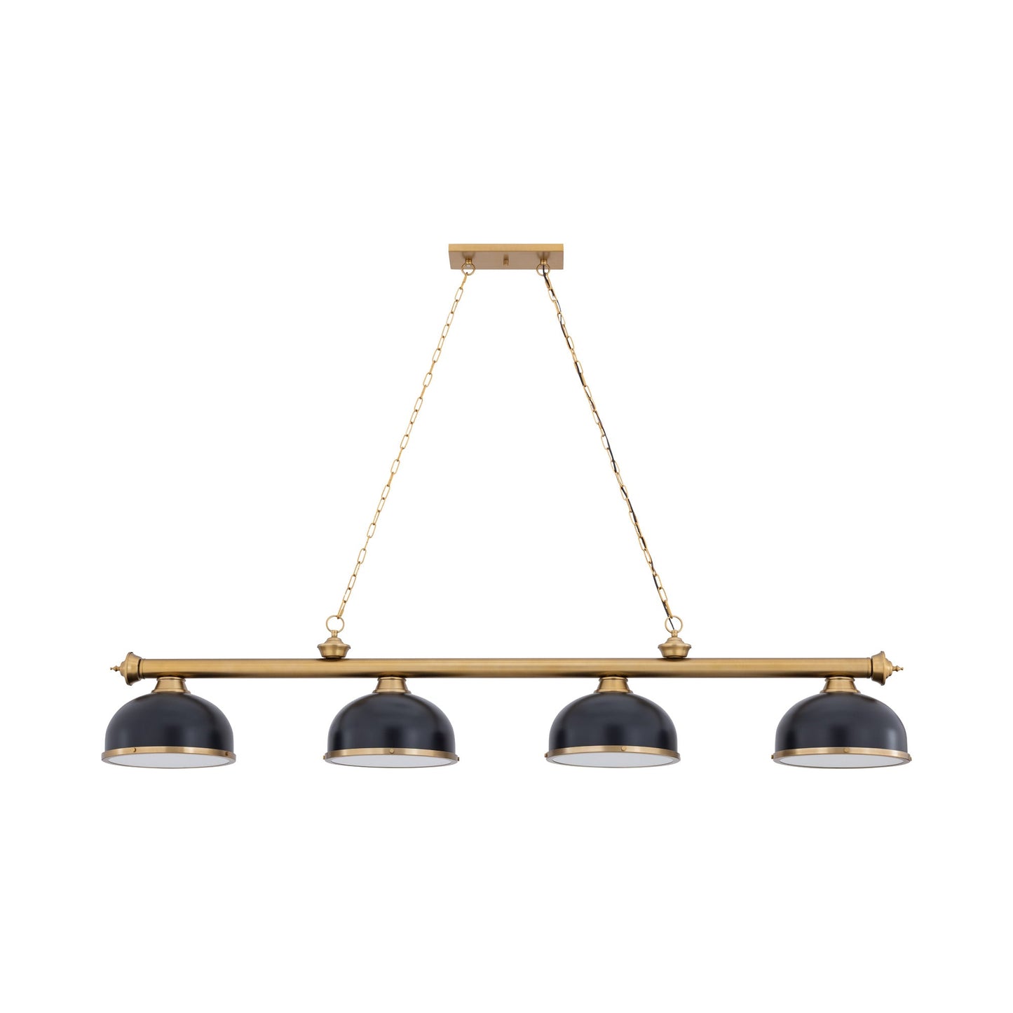 Cordon Dome Steel Billiard Pendant Light in Detail.