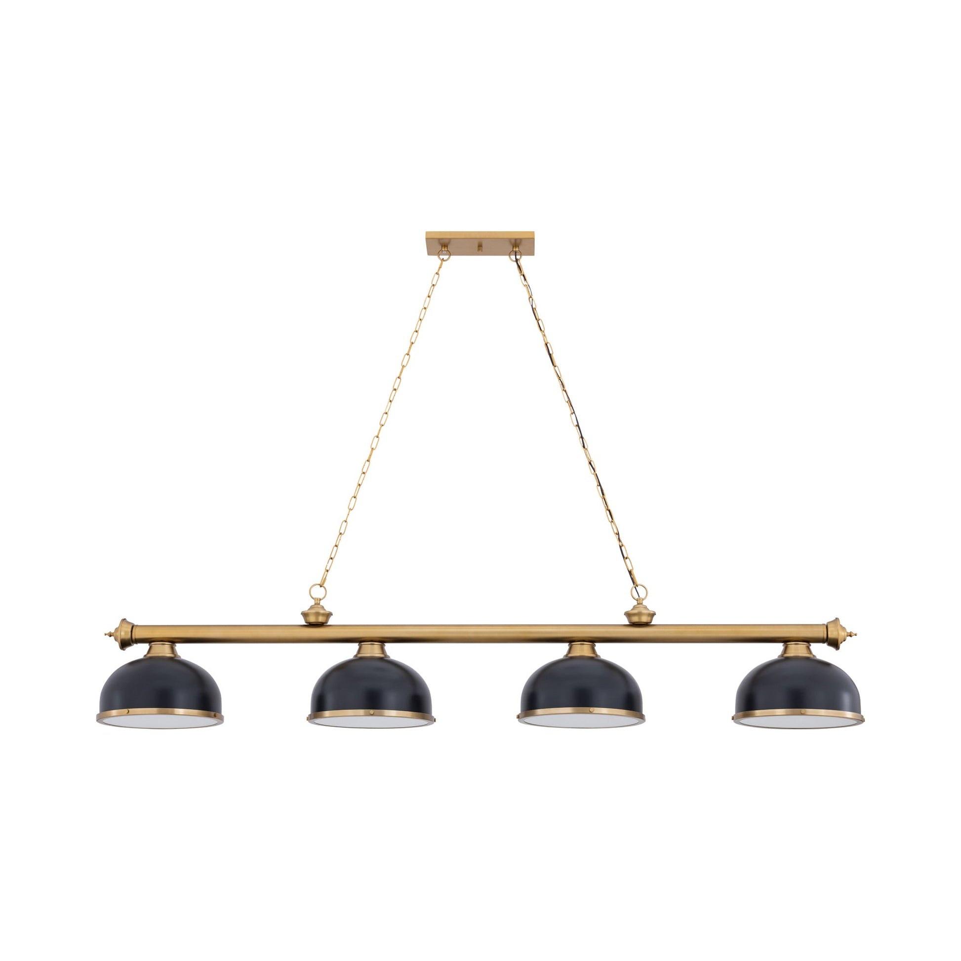 Cordon Dome Steel Billiard Pendant Light in Detail.
