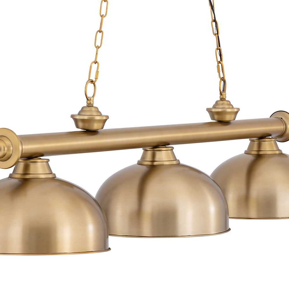 Cordon Dome Steel Billiard Pendant Light in Detail.