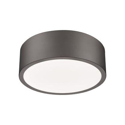 Coronado LED Flush Mount Ceiling Light in Bronze (12.25-Inch).