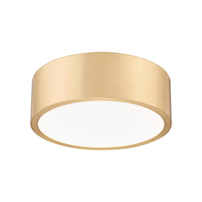 Coronado LED Flush Mount Ceiling Light in Modern Gold (12.25-Inch).