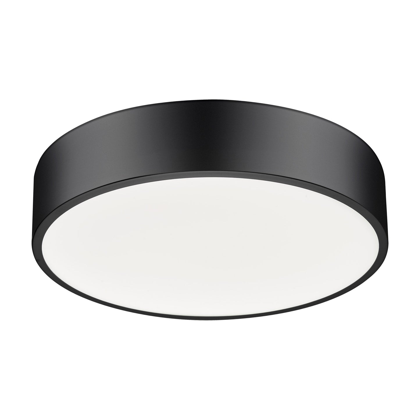 Coronado LED Flush Mount Ceiling Light in Matte Black (20-Inch).