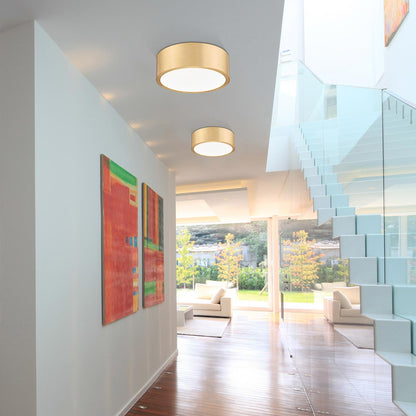Coronado LED Flush Mount Ceiling Light in living room.