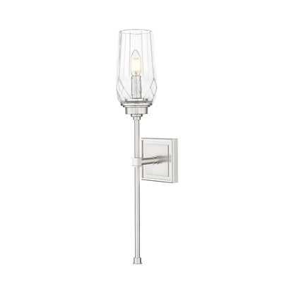 Cosmo Wall Light in Brushed Nickel.