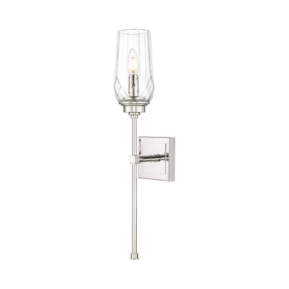 Cosmo Wall Light in Polished Nickel.