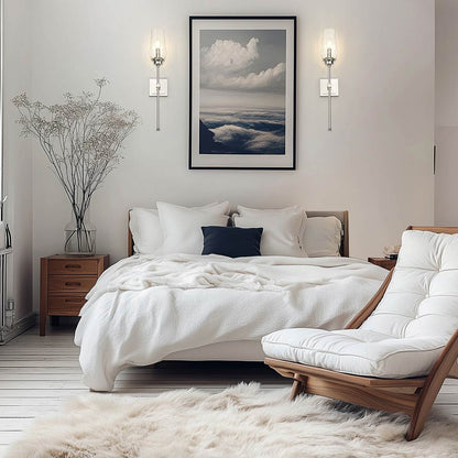 Cosmo Wall Light in bedroom.
