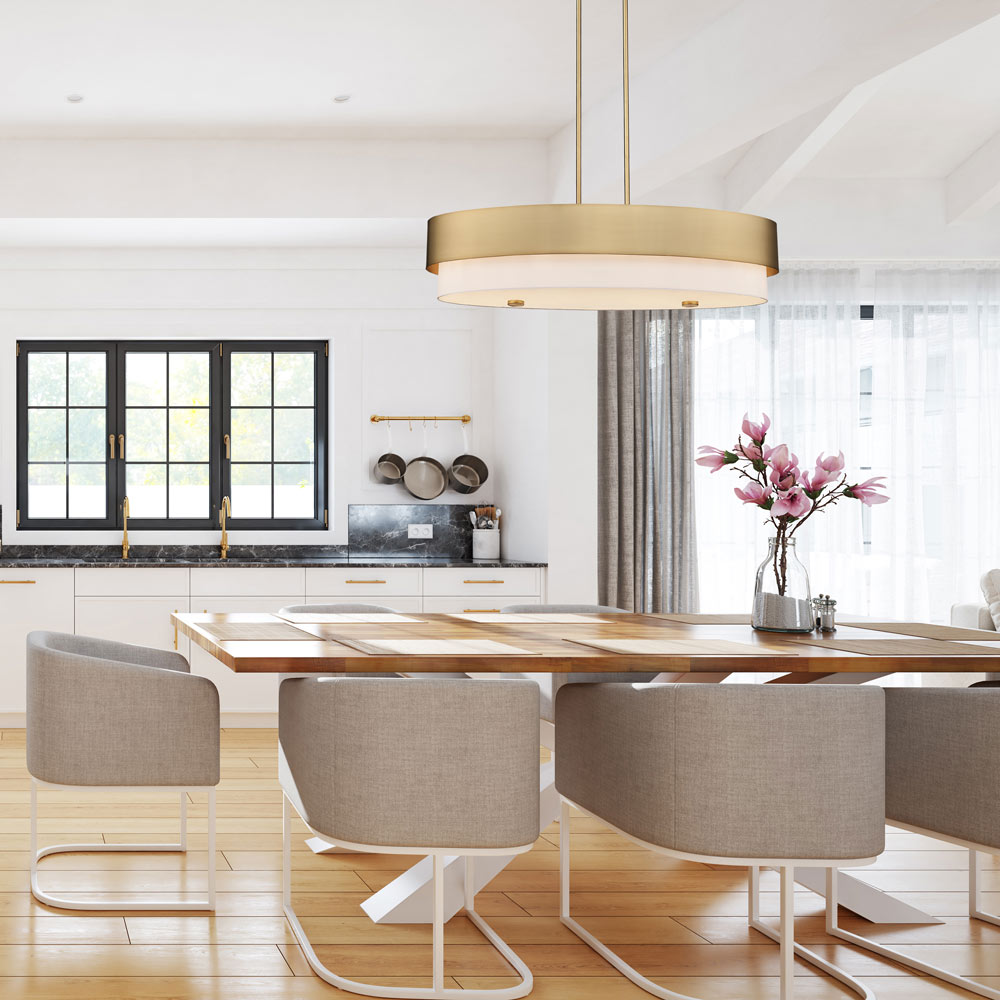 Counterpoint Island Light in dining room.