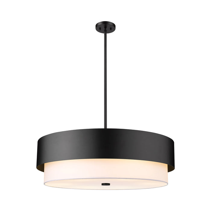 Counterpoint Pendant Light in Matte Black (31.5-Inch).