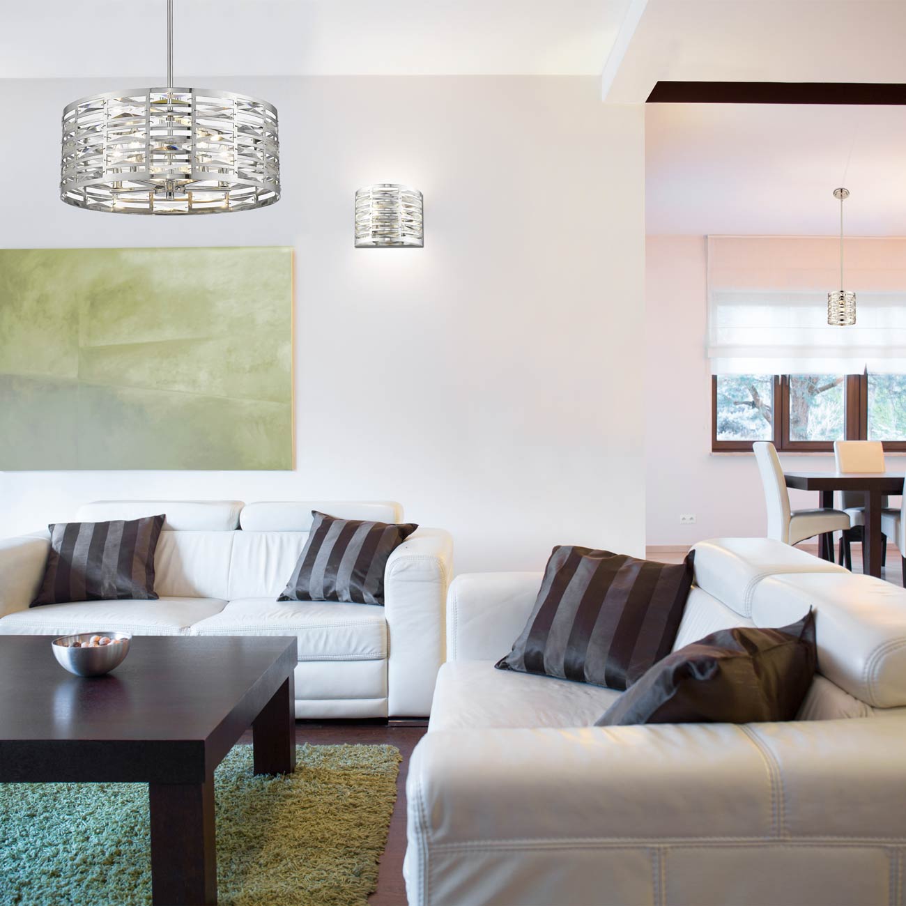 Cronise Wall Light in living room.