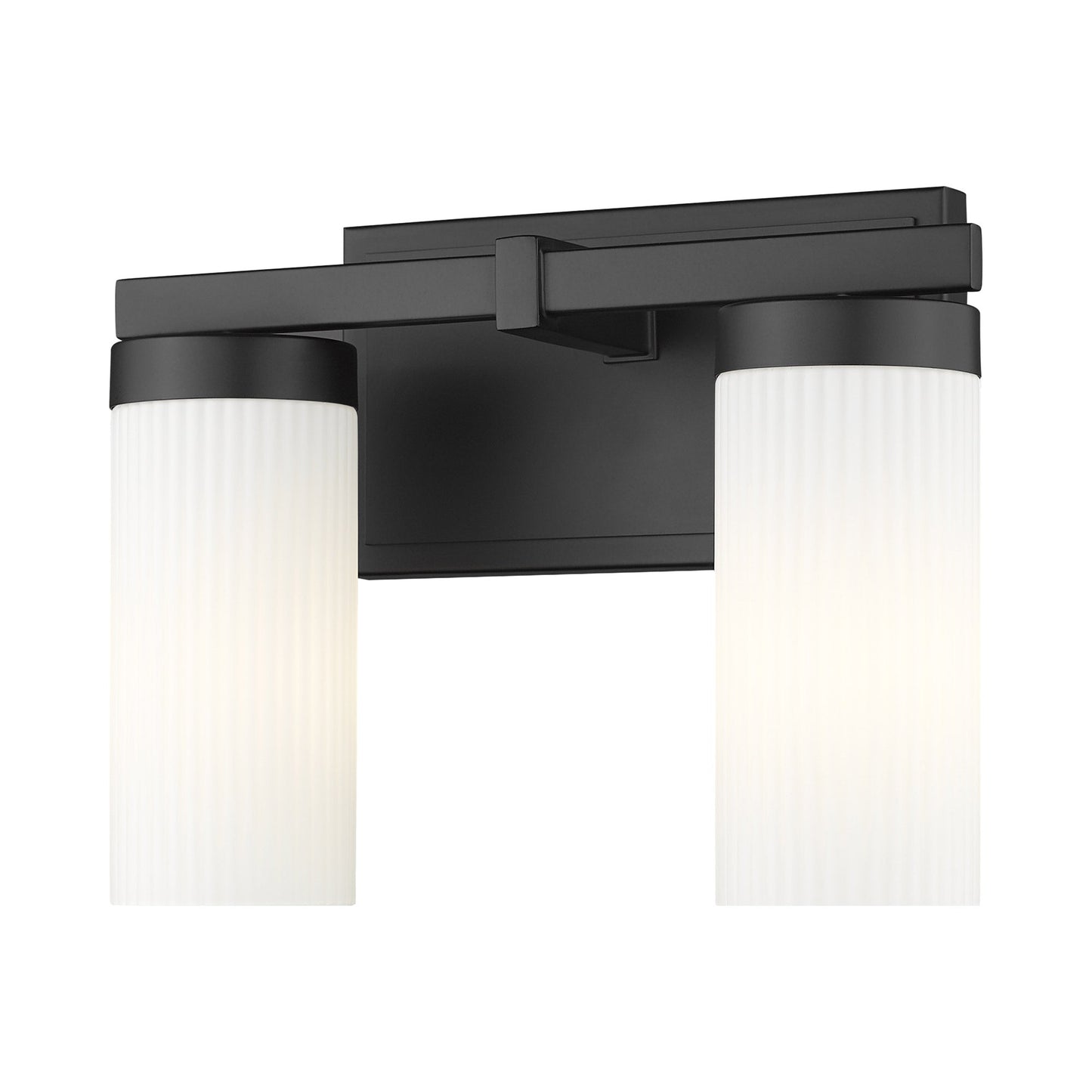 Danica Bath Vanity Light in Matte Black (2-Light).