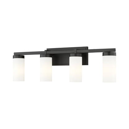 Danica Bath Vanity Light in Matte Black (4-Light).
