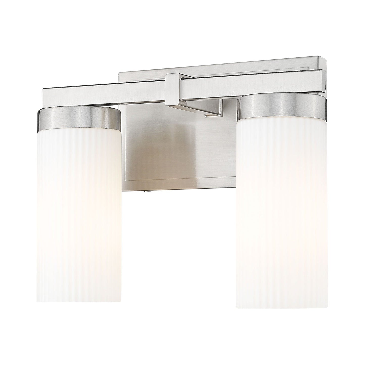 Danica Bath Vanity Light in Brushed Nickel (2-Light).