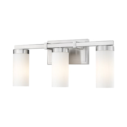 Danica Bath Vanity Light in Brushed Nickel (3-Light).