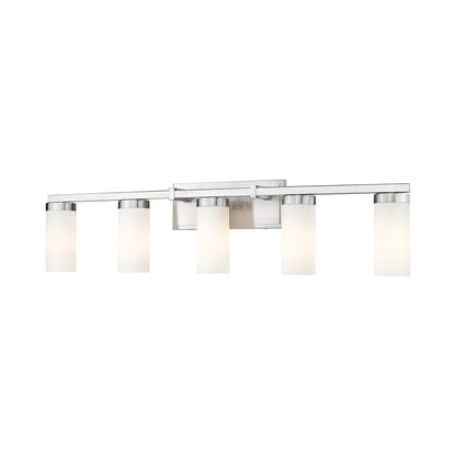 Danica Bath Vanity Light in Brushed Nickel (5-Light).