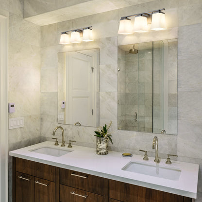 Darcy Bath Vanity Light in bathroom.