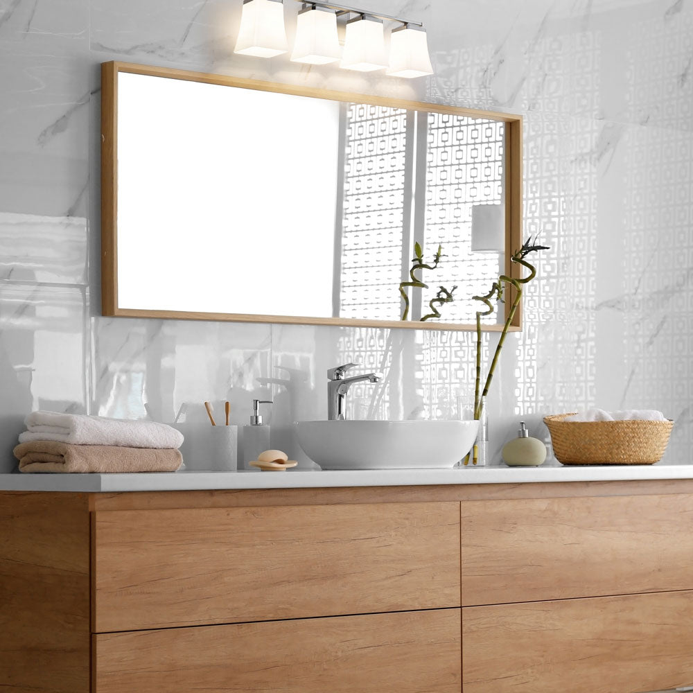 Darcy Bath Vanity Light in bathroom.