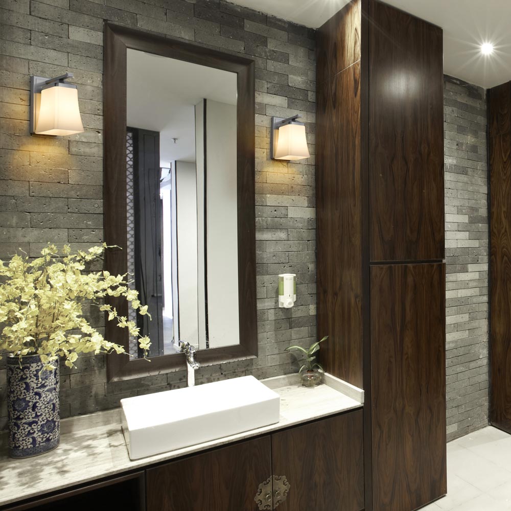 Darcy Bath Wall Light in bathroom.