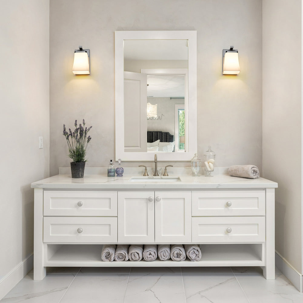Darcy Bath Wall Light in bathroom.