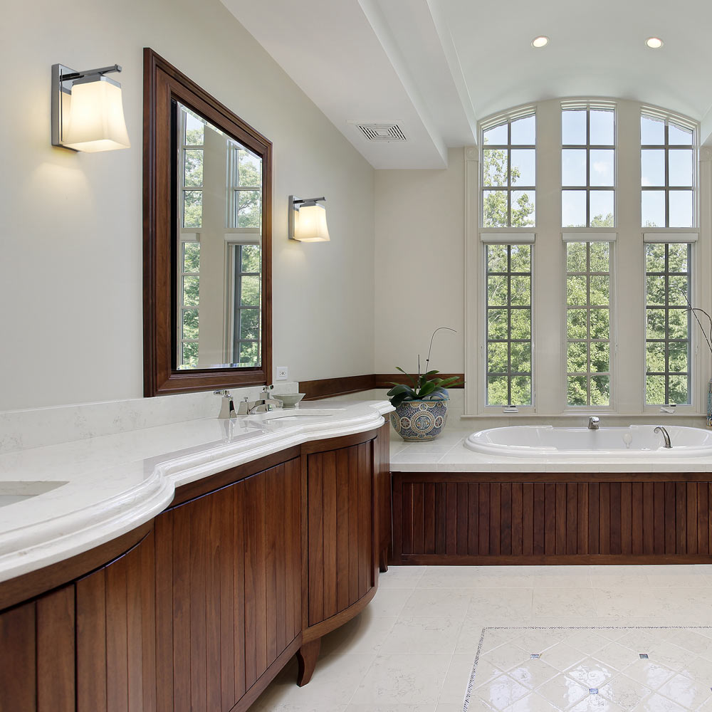 Darcy Bath Wall Light in bathroom.