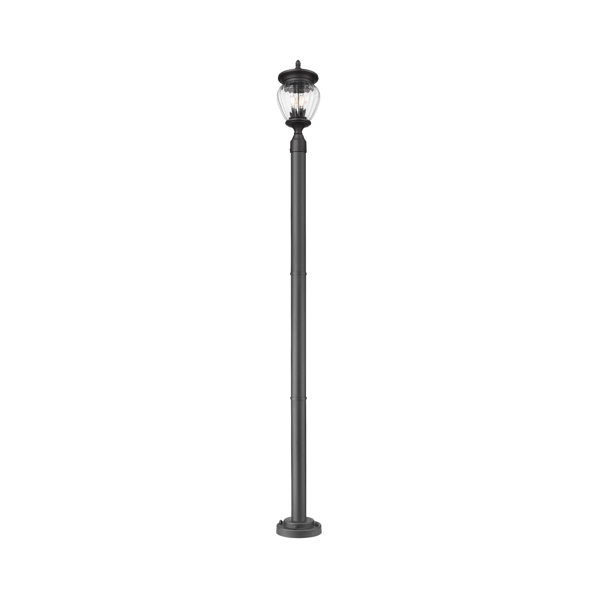 Davina Outdoor Lean Post Light in Detail.
