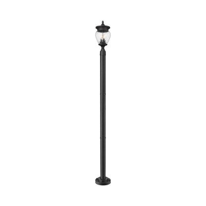 Davina Outdoor Lean Post Light in Detail.