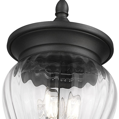 Davina Outdoor Lean Post Light in Detail.