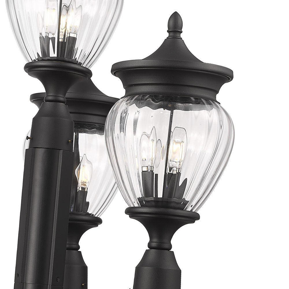 Davina Outdoor Ornate Post Light in Detail.