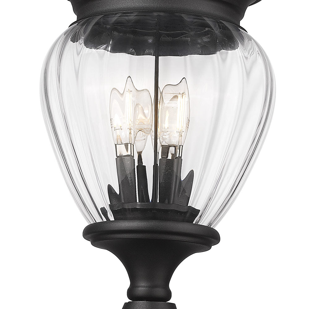 Davina Outdoor Post Light in Detail.
