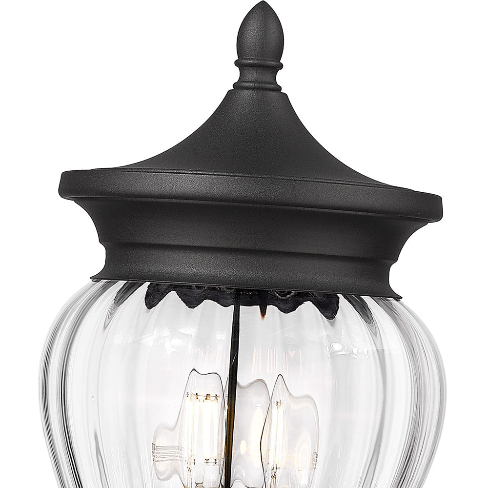 Davina Outdoor Sleek Post Light in Detail.