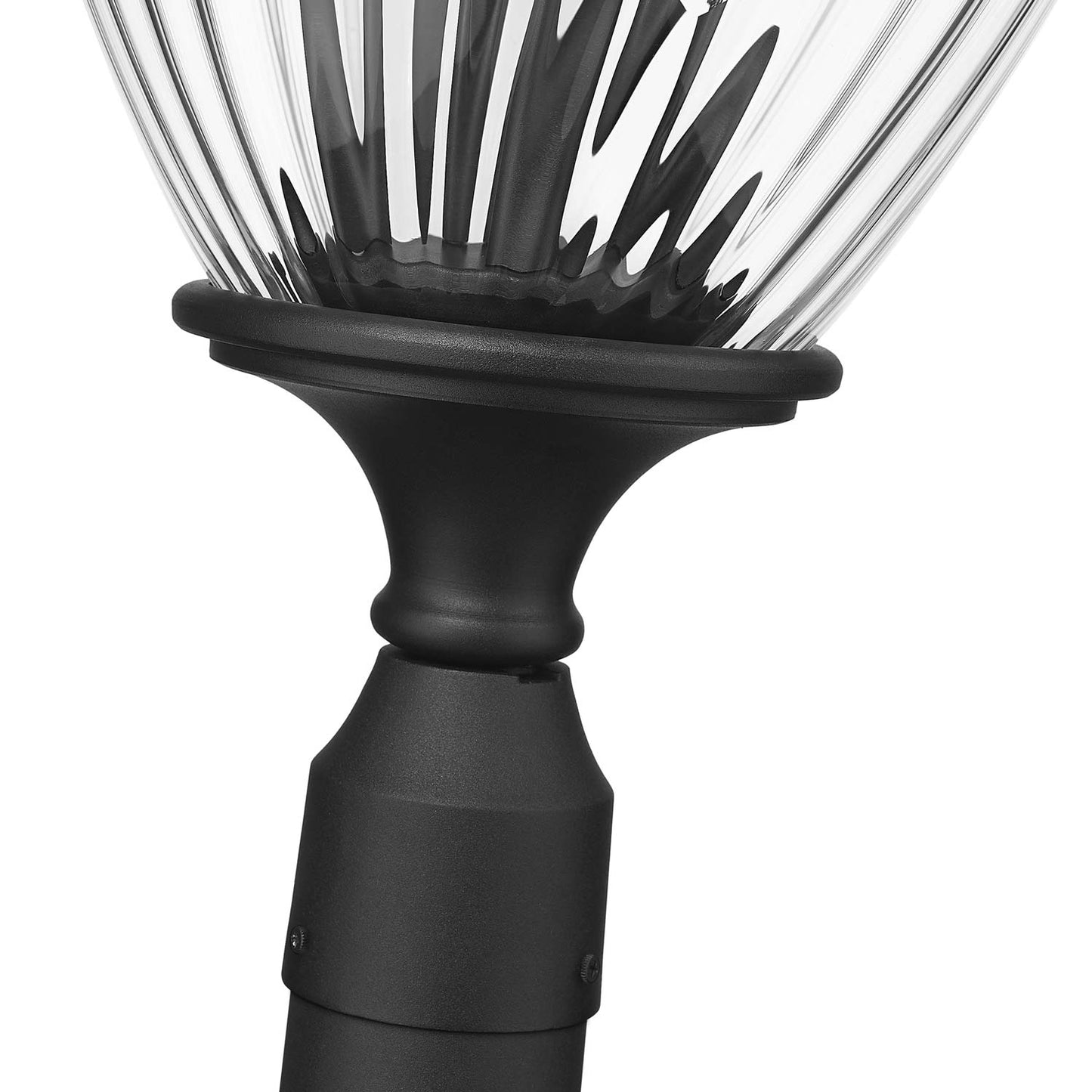 Davina Outdoor Sleek Post Light in Detail.