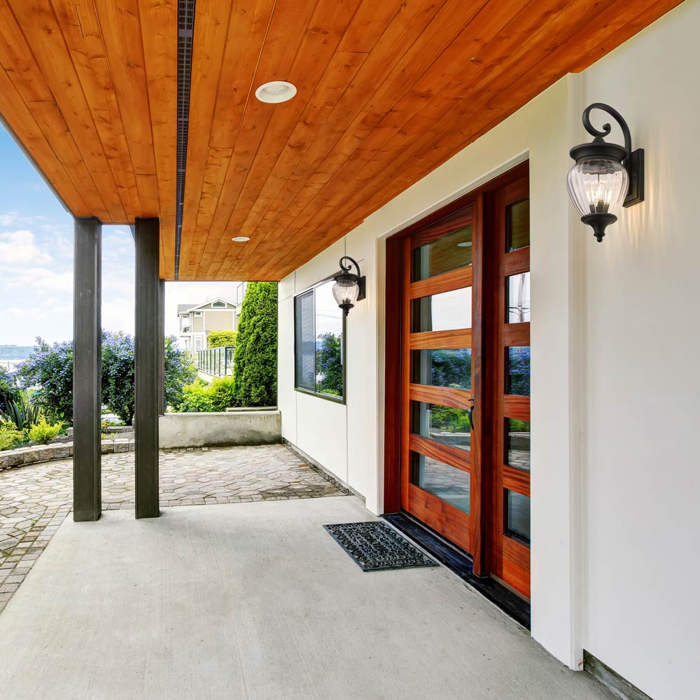 Davina Outdoor Wall Light in Outside Area.