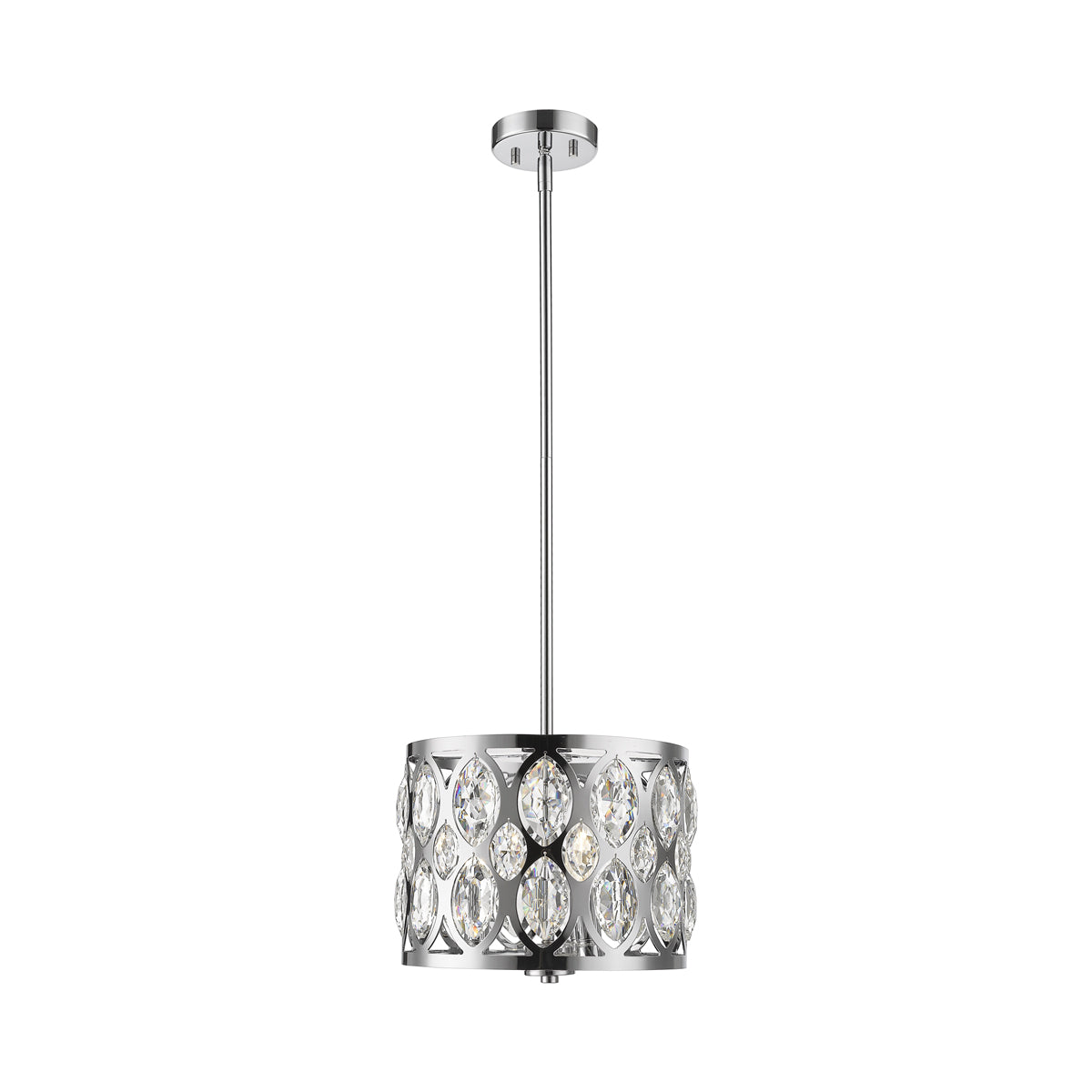 Dealey Chandelier in Chrome (3-Light).