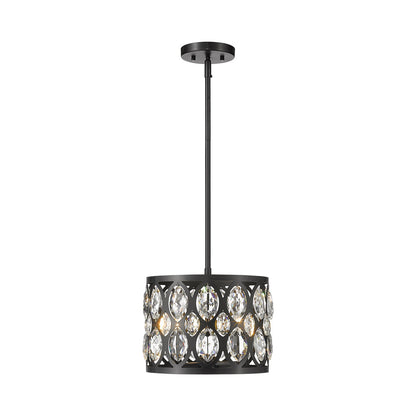 Dealey Chandelier in Matte Black (3-Light).