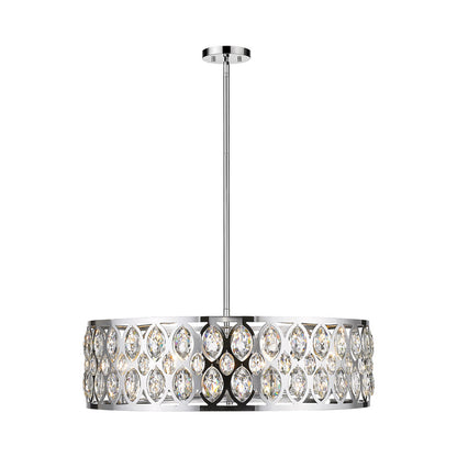 Dealey Chandelier in Chrome (8-Light).