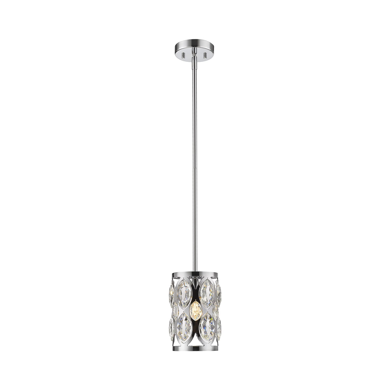 Dealey Pendant Light in Chrome.