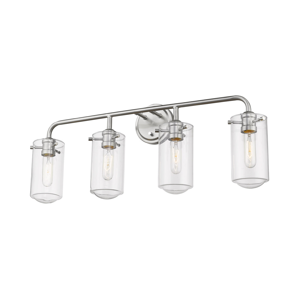Delaney Bath Vanity Light in Brushed Nickel (4-Light).