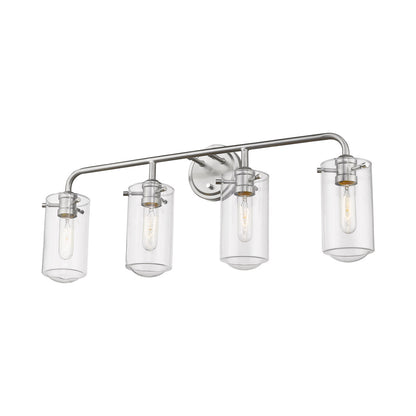 Delaney Bath Vanity Light in Brushed Nickel (4-Light).