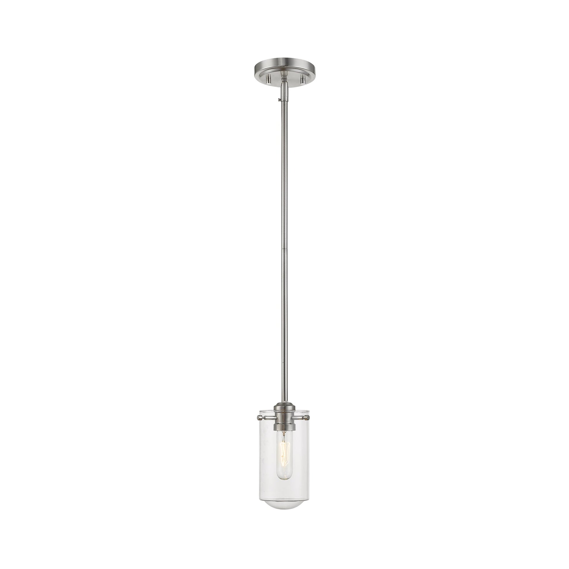 Delaney Pendant Light in Brushed Nickel.