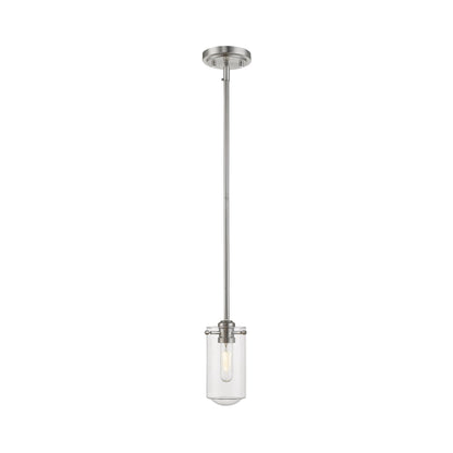 Delaney Pendant Light in Brushed Nickel.