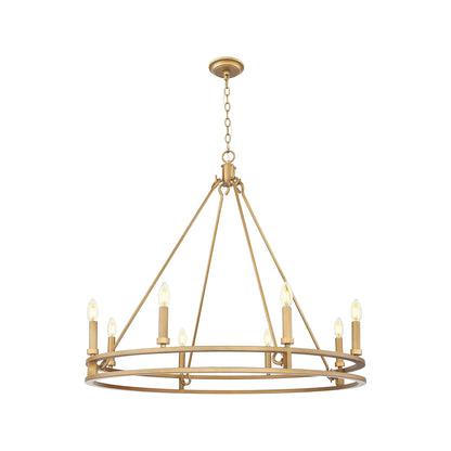 Dennison Chandelier in Signature Brass (8-Light).
