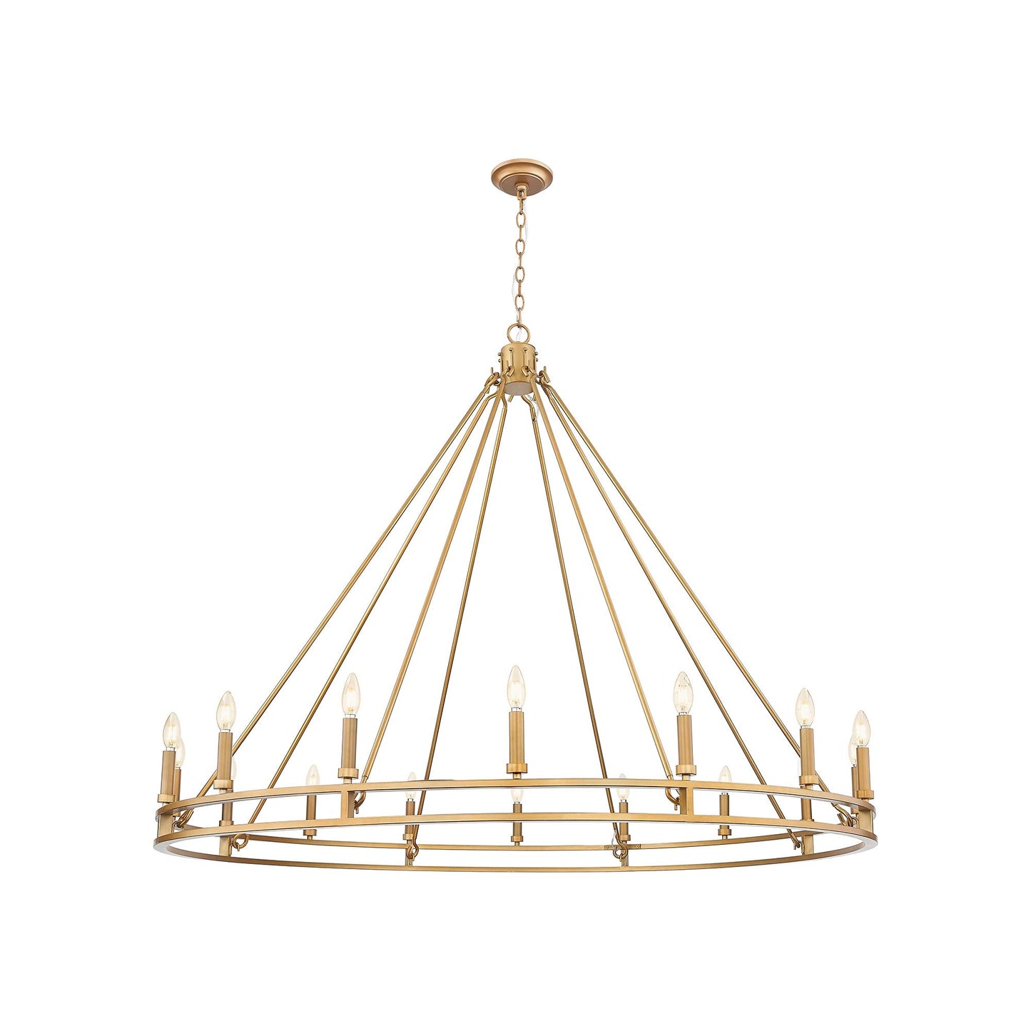 Dennison Chandelier in Signature Brass (16-Light).