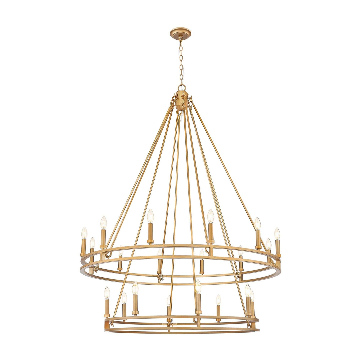 Dennison Chandelier in Signature Brass (20-Light).